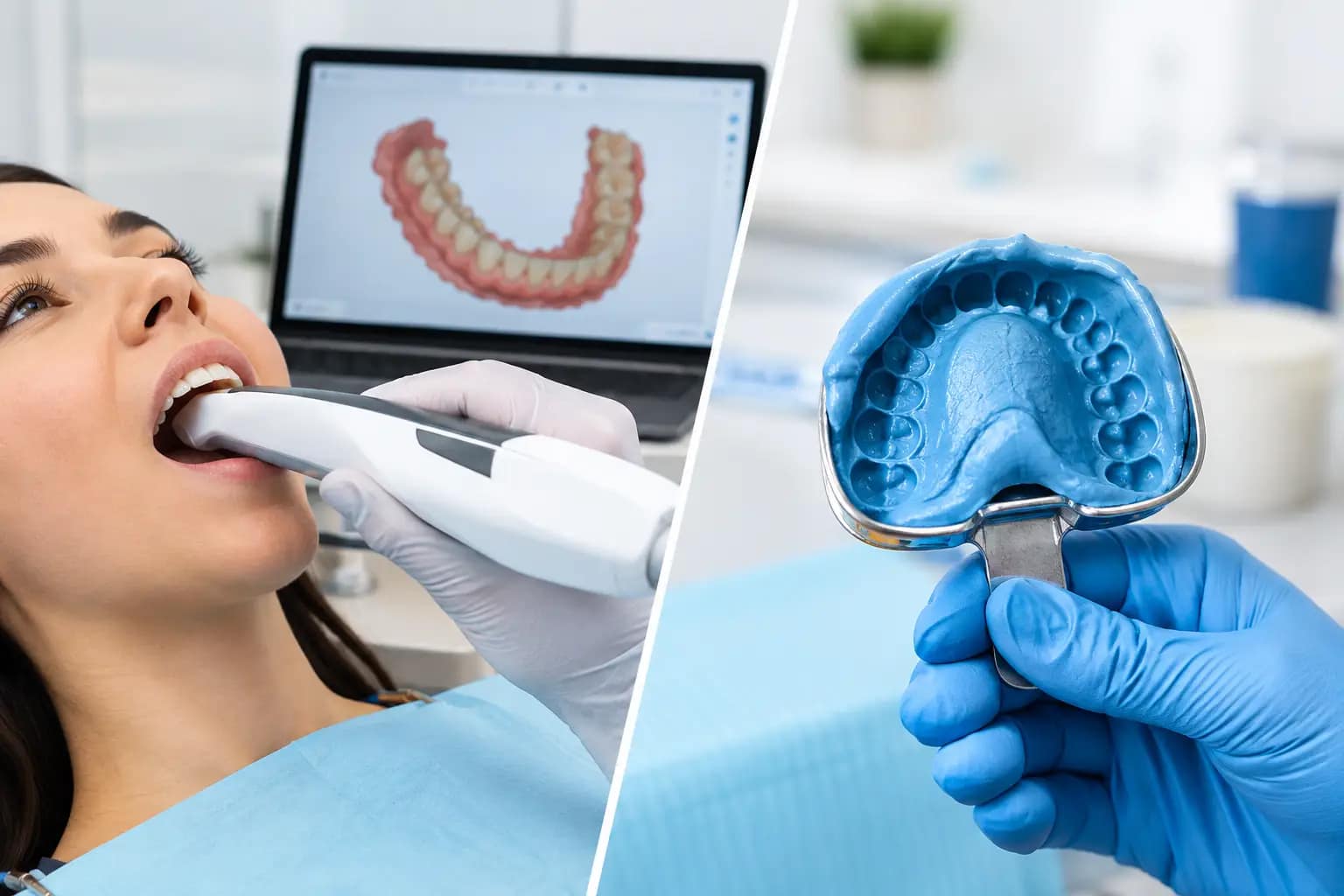 Scanner intraoral ou moldagem tradicional?